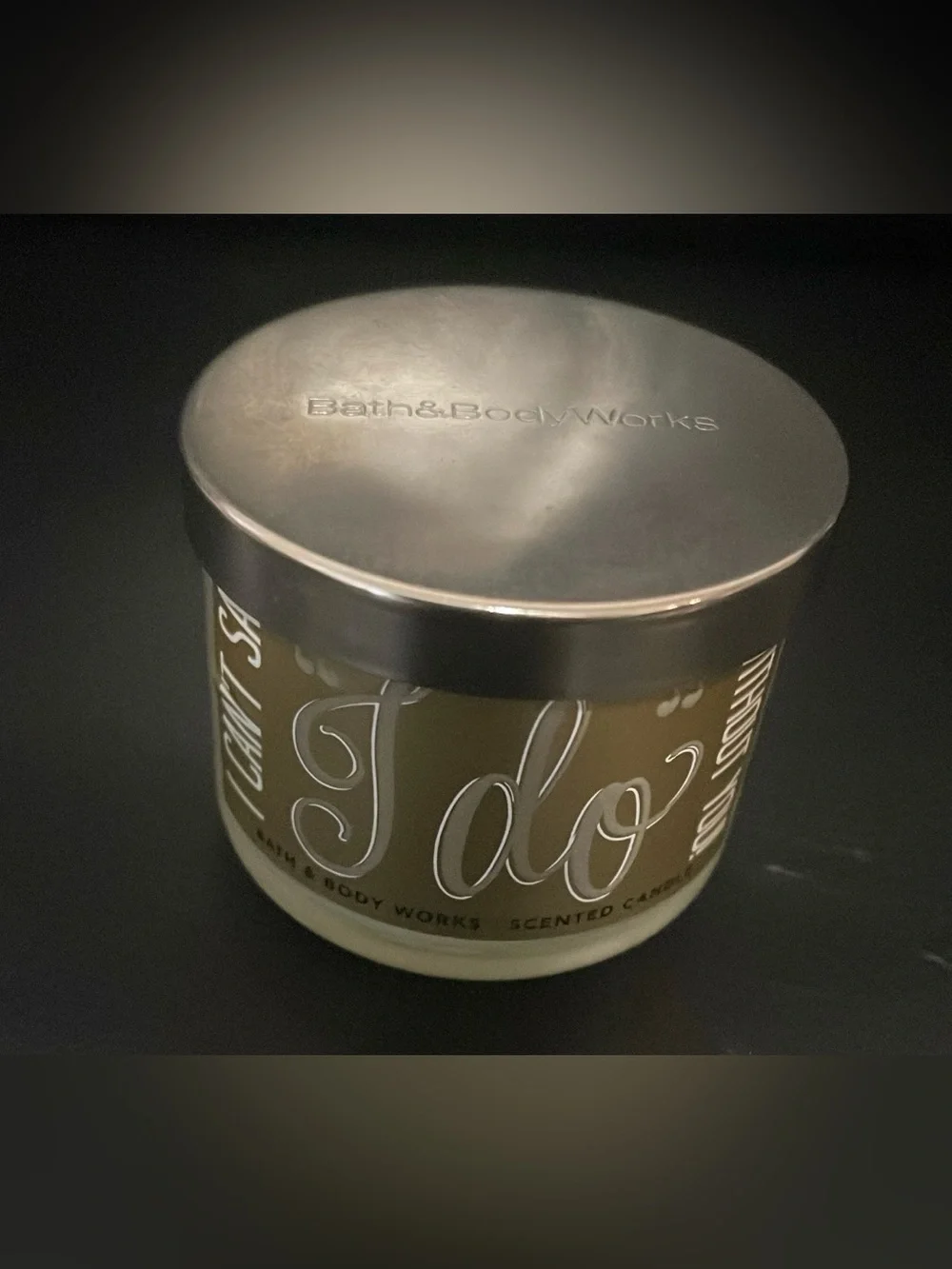 Bath & Body Works I Can’t Say “I Do” Without You Mini Candle